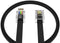 AmzDeals 2-Pack 7 Feet Black Telephone Cable 6P4C RJ11 Male to Male, Made in USA Pro Grade Phone Line Cord...