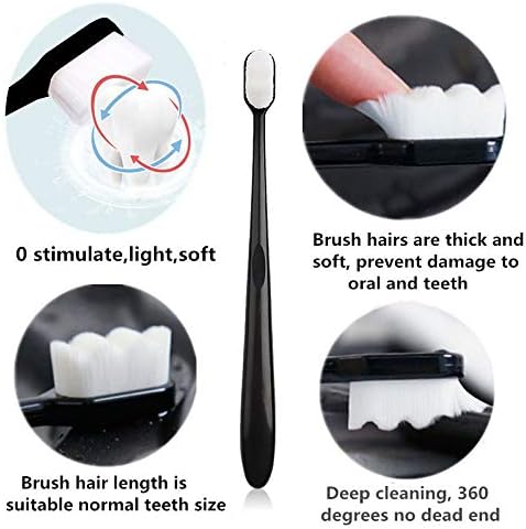 4PCS/Pack 10000 Hairs Toothbrush Dental Oral Care Teeth Brush for Tooth Sensitivity Children Deciduous Tooth Pregnant Woman Postpartum...