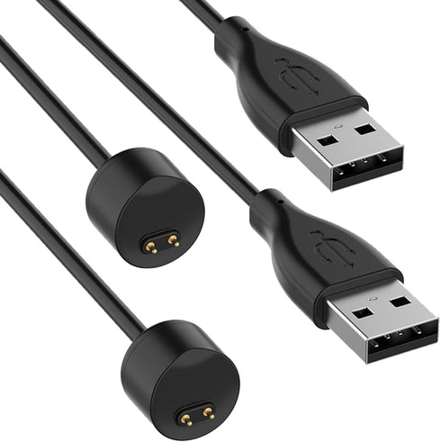 Compatible with Xiaomi Mi Band 5 Charger, Xiaomi Mi Band 5 6 7 USB Magnetic Charging Cable Replacement Charge Cord Dock 1.64ft / 50cm (2)...