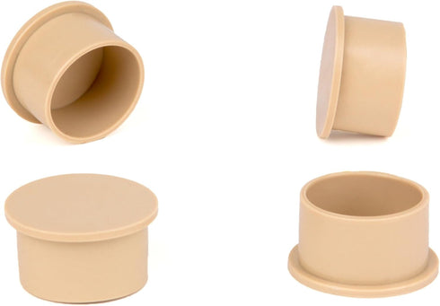 SummitLink Pool Fence Hole Plug Deck Patio Ground Cover Caps (30pcs, Beige (Heavy Duty))...