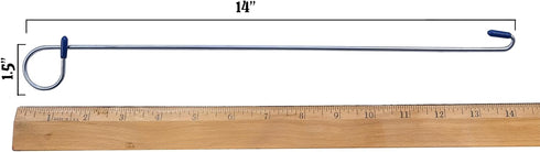 Pool Skimmer Basket/Skimmer Lid Lifting Hook and Pool Test Strip Holder for Pool Cleaning and Pool Maintenance - MADE IN THE USA - the Knee Saver ...