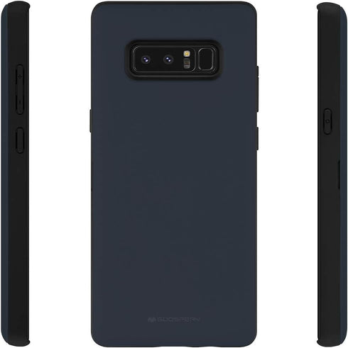 GOOSPERY Galaxy Note 8 Wallet Case with Card Holder, Protective Dual Layer Bumper Phone Case (Midnight Blue)...