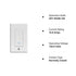 Shelly Plus Wall Dimmer | WiFi & Bluetooth Smart Wall Dimmer Relay | Home Automation| Compatible with Alexa & Google Home | iOS Android App| No Hu...