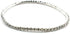 Women Rhinestone Stretch Ankle Bracelet Silver Sparking Tennis Bracelet Crystal Anklet Foot Chain Jewelry (1 Row - 6pcs)...