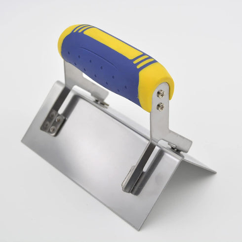 Drywall Corner Tool Concrete Edger, 6" X 2.5" External Corner Trowel Professional Stainless Steel Sheetrock Corner Shaping trowel Tool with Comfor...