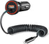 HUNDA iPhone Car Charger 48W Super Fast Car Phone Charger Cigarette Lighter USB Car Adapter with Build-in 5FT Coiled Lightning Cable Compatible wi...