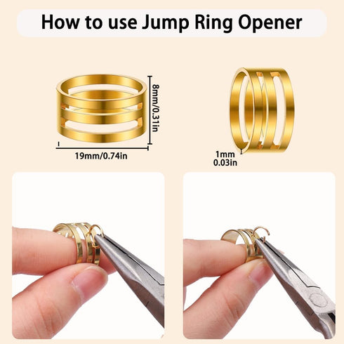 Jump Rings for Jewelry Making 2143pcs Open Jump Rings and Lobster Clasps Necklace Bracelet Jewelry Repair Kit with Pliers Tweezers Jump Ring Opene...