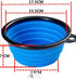 2-Pack Collapsible Dog Bowls - Portable Pet Feeding Bowl - Portable Travel Feeding Bowl for Cats Dogs - Foldable Space Saving Feeding Food Bowls f...