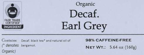 Davidson's Organics, Decaffeinated Earl Grey, 100-count Unwrapped Tea Bags...