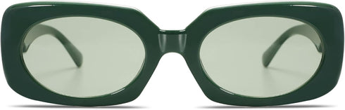 VANLINKER Rectangle Sunglasses for Women Retro Trendy Fashion Glasses Oval Lenses Narrow Thin Square Frame UV400 VL9624...