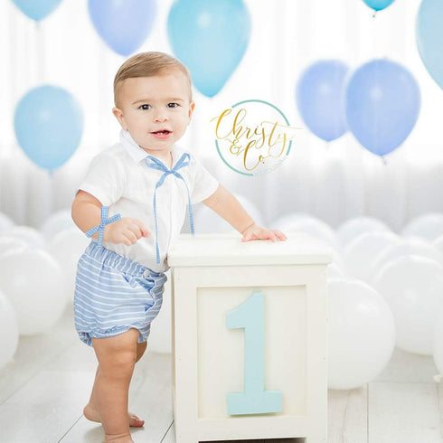 TONIFUL 3/8 Inch x 50 Yards Gingham Buffalo Checkered Ribbon Light Blue and White Fabric Ribbon for Easter Valentine's Day Gift Wrapping Baby Show...