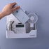Wall Mounted Plastic Shelf, White, 1 Shelf, Ideal for Bedroom, Dorm, Office, RV - Easy to Install, Organizes Small Items...