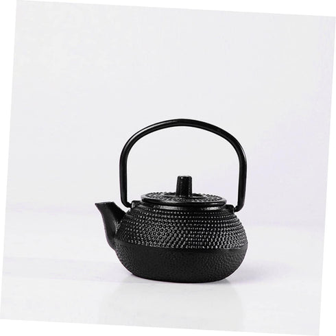 Hemoton cast iron teapot tea set retro metal coffee kettle simulation kitchen kettle cast iron tea kettle for stove top furniture iron boiling tea...