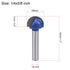 uxcell Router Bit 1/4" Shank 5/8" Cutting Dia. Core Box 2 Flutes Carbide for Woodworking Carpentry Milling Cutter Tool...