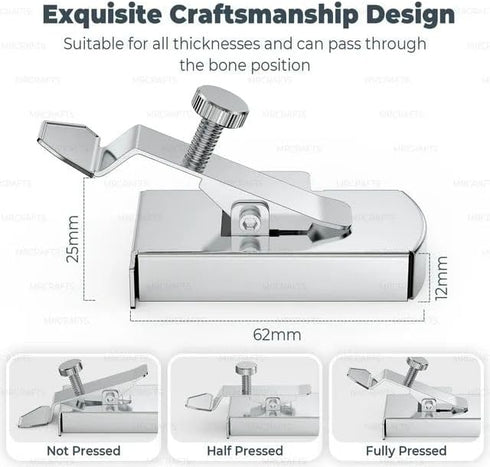 1Pc Silver Magnetic Seam Guide for Sewing Machine, Sewing Guide Supplies, Magnetic Seam Guide with Clip, for Craft, Sewing, Clothes, DIY Sewing Ma...