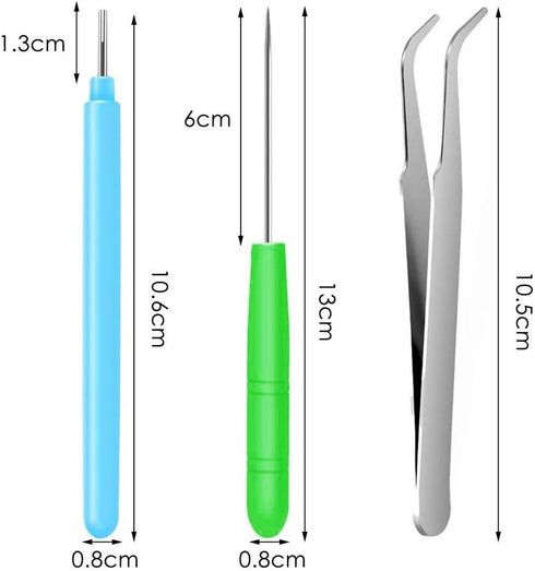 12 Pack Paper Quilling Tools Slotted Kit, Different Sizes Rolling Curling Quilling Needle Pen Paper Cardmaking Project Tools Set for Paper Flowers...