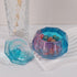 Small Octahedral Storage Box Resin Mold with 1 lid Silicone Molds Epoxy Resin Section Shaped Beads Holder Storage for Jewelry Ornaments Trinket Co...