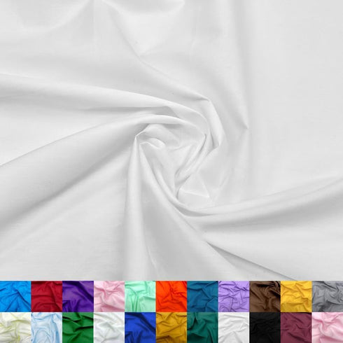 Cotton Polyester Broadcloth Fabric by The Yard - 60" Wide Soft & Breathable Fabric for Sewing - Broadcloth Fabric by The Yard for Apparel, Bedding...