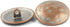 Bezelry 12 Pieces Nostalgic Metal Shank Buttons 25mm (1 inch) (Copper White Patina)...