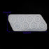 Szecl 8Pcs/Set Ring Silicone Molds for Epoxy Resin Assorted Sizes Ring Mold in US Size 5-12 Circle Jewelry Casting Mold for DIY Ring Making Round ...