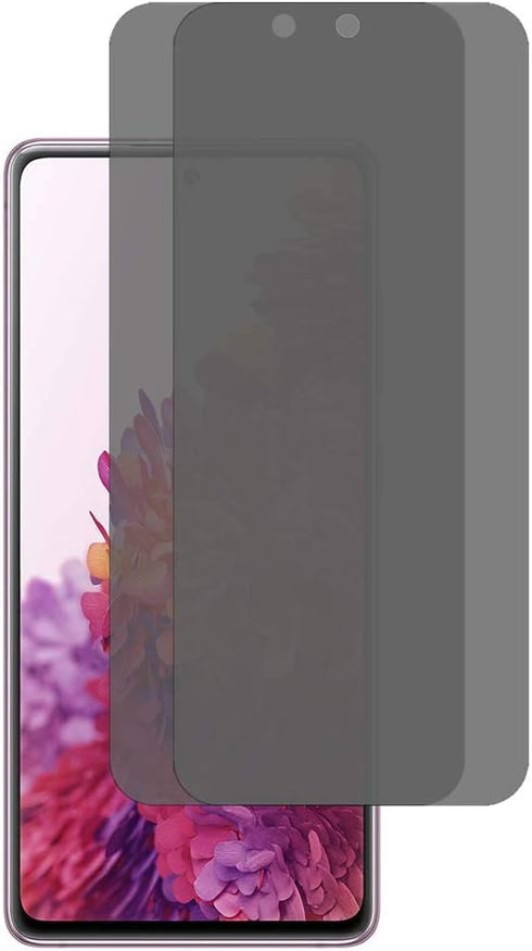 [2 Pack Tempered Glass Front Bubble Free Privacy Anti Spy Screen Protector for Samsung Galaxy S20 Fe 5G G781W G781A SM-G781U1...