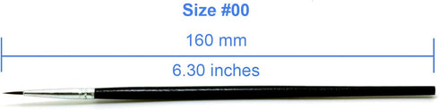 50 Pcs Pack of Synthetic Sable Fine Detail Paint Brushes Set for Miniature, Scale Model, Art Painting in Acrylic, Oil, Watercolor - Pointed Round ...