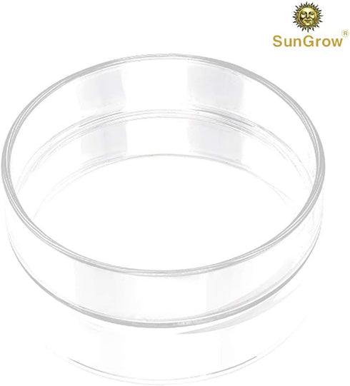 SunGrow Glass Bottom Feeder, Hermit Crab & Gecko Feeder Dish, Borosilicate Glass, Circular Dish for Catfish, Cory, Pleco and Bottom Dwellers, 1 pc...