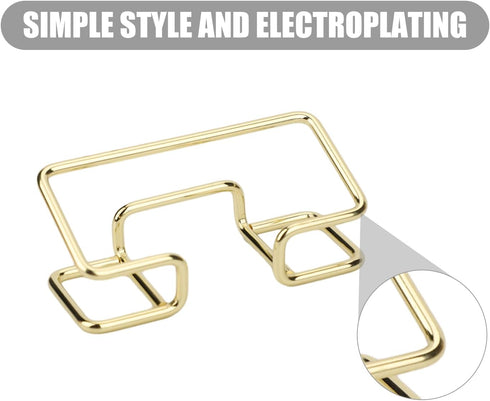 2pcs Business Card Holder, Metal Desktop Business Card Display Modern Name Cards Stand Organizer for Desk Home Business Office School (Gold)...