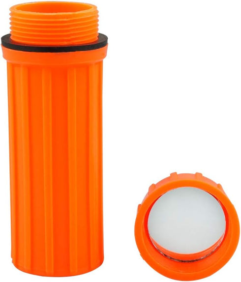 SE 3-in-1 Orange Waterproof Match Storage Box with Signaling Mirror and Firestarter Flint - CCH6-1...