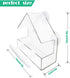 Window Bird Feeder, Bird House for Outside with 2 Rod, Small Acrylic Window Bird Feeder with Strong Suction Cups and Drain Holes 5.9 * 2.4 * 5.9 i...