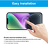 2 Pack Anti-Blue Light Screen Protector for iPhone 14/13/13 Pro (6.1 Inch), Blue-light Blocking 9H Tempered Glass Protective Film, Block Blue Ray ...