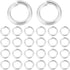 Beebeecraft 1 Box 300Pcs 5mm Single Loop Jump Rings Stainless Steel Silver Open Jump Ring O Ring Connectors for Jewellery Making Bracelets Necklac...