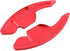 KIMISS 2pcs Aluminum Alloy Car Steering Wheel Shift Paddle Blade Shifter Extension for A3/A4L 2013-2016, for A5 2012-2016, etc Bright Red Color Ac...