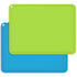 Silicone Kids Placemats, Non-Slip Silicon Placemats for Kids Baby Toddlers Childrens, Kids Portable Placemat for Dining Table, 2Pack, Blue/Green...