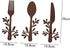 Yardenfun 3pcs Wooden and Fork Pendant Kitchen Utensils Wall Sign Fork and Spoon Wall Decor Wood Spoon Fork Sign Farmhouse Wooden Wall Plaque Coun...