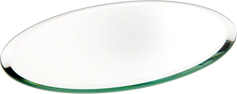 Plymor 4" x 6" Oval, 3mm Thick Beveled Glass Mirror, Pack of 3...