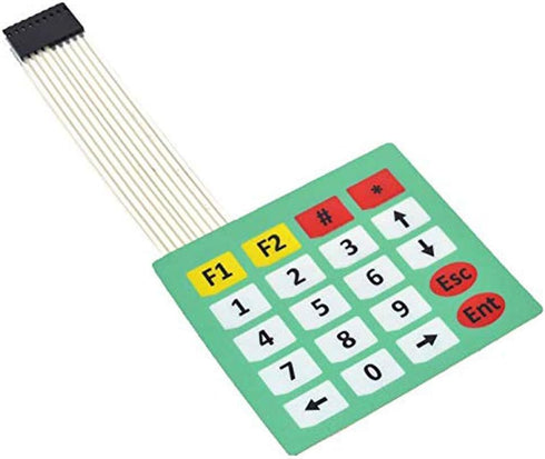 4Pcs 4x5 Keys Matrix Array 20 Key Keypad Membrane Switch Control Panel for Arduino...