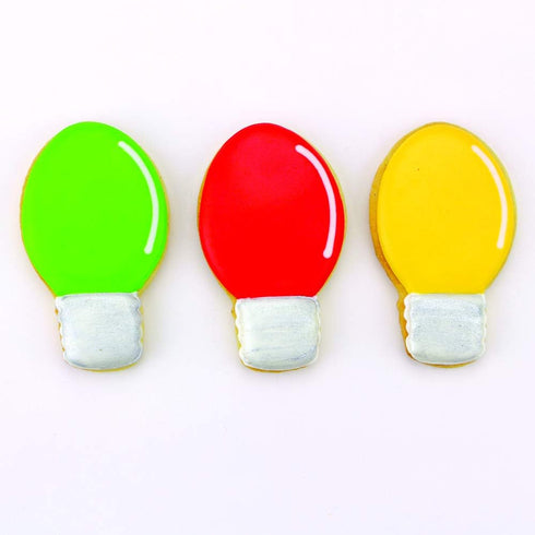 Christmas Lights/Light Bulb Cookie Cutter, 3.25", Made in USA by Ann Clark...