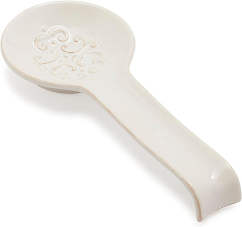 Sur La Table Pearl Stoneware Spoon Rest, White...
