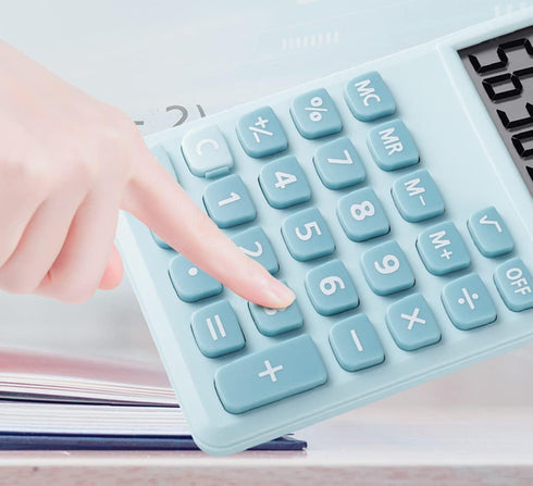 Cute Desk Calculator Cartoon Office Calculator Beauty Rhinestone Calculators Large Display Best Accounting Calculators, Battery Solar Calculator D...