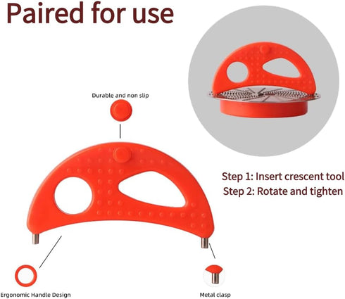 Haofy Juicer Tool, Juicer Accessories for Jack Lalanne Power Juicer, Compatible with Delux PRO Classic CL003AP E1188 E1189 MT1000, Juicer Part(Ora...