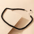 Boho Black Beaded Choker Necklace Seed Bead Choker Vintage Collar Necklace for Women and Girls...