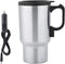 Car Kettle,Car Heating Cup,12v 450ml Stainless Steel Travel Mug Car Heating Cup, Fast Travel Heating Cup with Lid, Spill Proof, Electric Cup for H...
