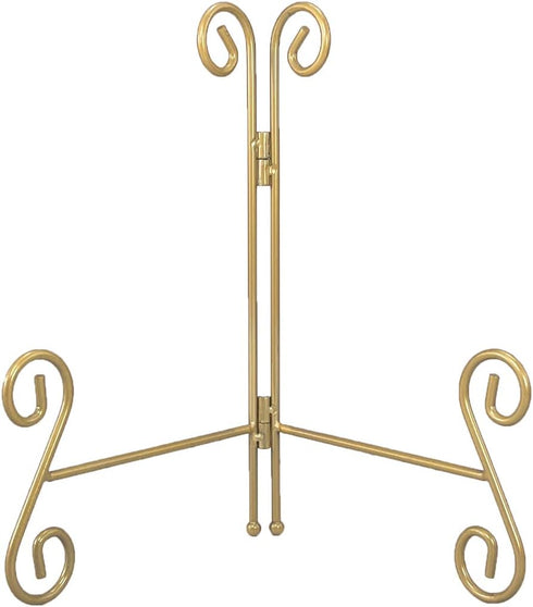 Plate Holder, 8 Inch Plate Stands for Display, Gold Iron Plate Easel for Photos, Picture Frames, Cookbooks, Card and Decorative Plates(1PACK)...
