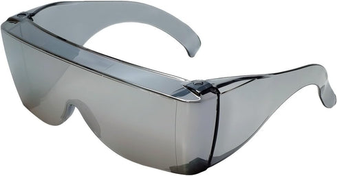 Calabria 3000 Fit Over Safety Glasses Fitover Prescription Eyewear Silver Mirror Men Women Wrap Around Tinted Anti Fog Glare...