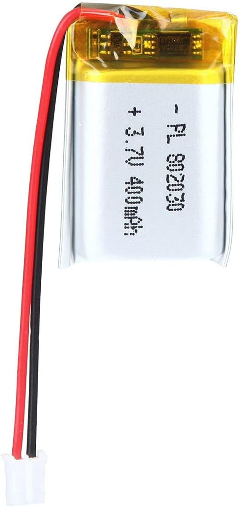 3.7V 400mAh 802030 Lipo battery Rechargeable Lithium Polymer ion Battery Pack with PH2.0mm JST Connector...