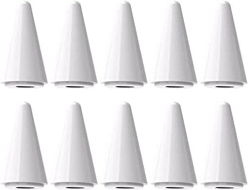 TaIYanG Stylus Replacement Tips Apple Pencil Tips 10 Pack-White (Universal with Black/Pink/Purple Tips)...