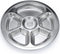 Litewoo Stainless Steel Round Divided Plate 6 Sections...