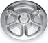 Litewoo Stainless Steel Round Divided Plate 6 Sections...