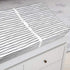 American Baby Company Printed 100% Cotton Knit Fitted Contoured Changing Table Pad Cover - Compatible with Mika Micky Bassinet, Silver Black Strip...